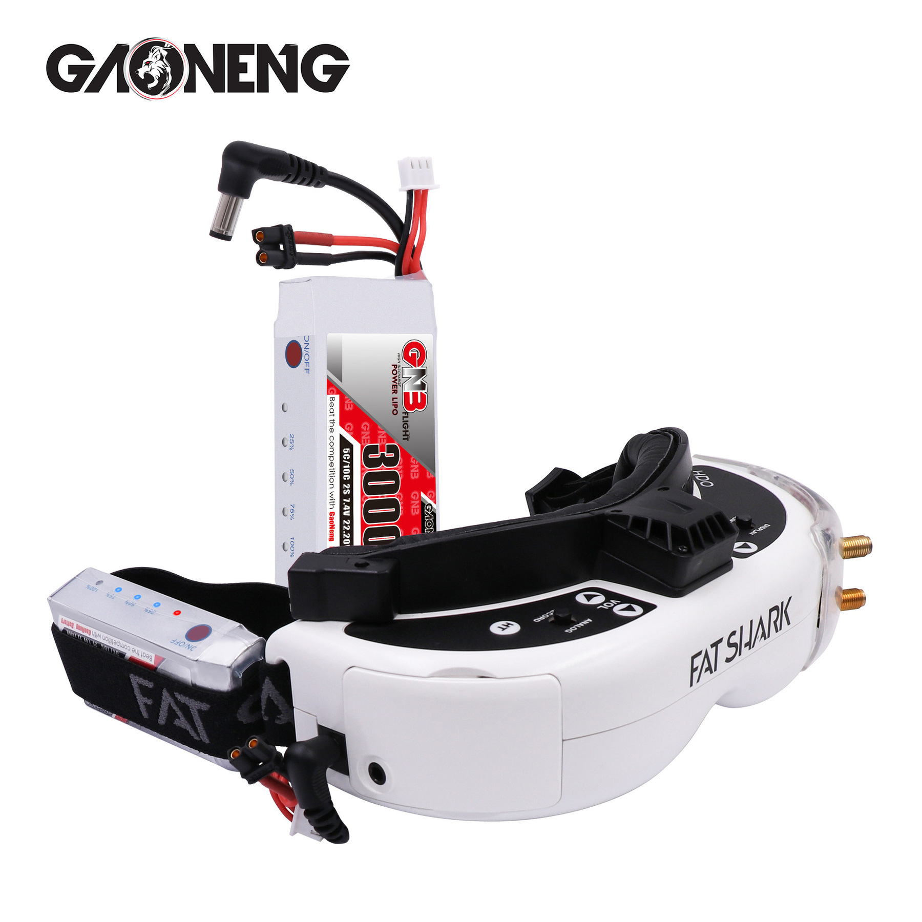 GNB 2S 7,4 в 3000 мАч 5C/10C L – обзор и цена Skyzone Sky04X Pro Oled Fpv Goggles